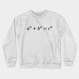 Fermat's Last Theorem (Black) Crewneck Sweatshirt